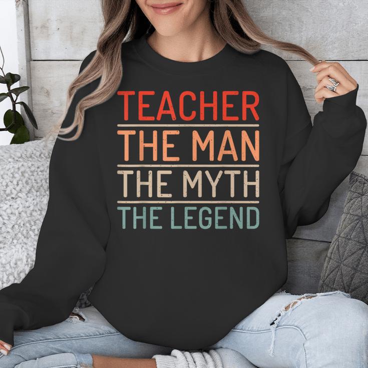Teacher The Man The Myth The Legend School Holiday Teacher Unisex Sweatshirt, funny design Teacher The Man The Myth The Legend School Holiday Teacher Unisex Sweatshirt, funny design