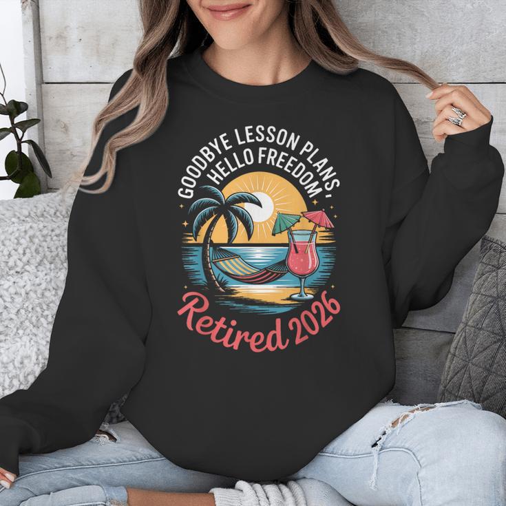 Teacher Retirement Shirts 2026 Goodbye Lesson Hello Freedom Unisex Sweatshirt, funny design Teacher Retirement Shirts 2026 Goodbye Lesson Hello Freedom Unisex Sweatshirt, funny design