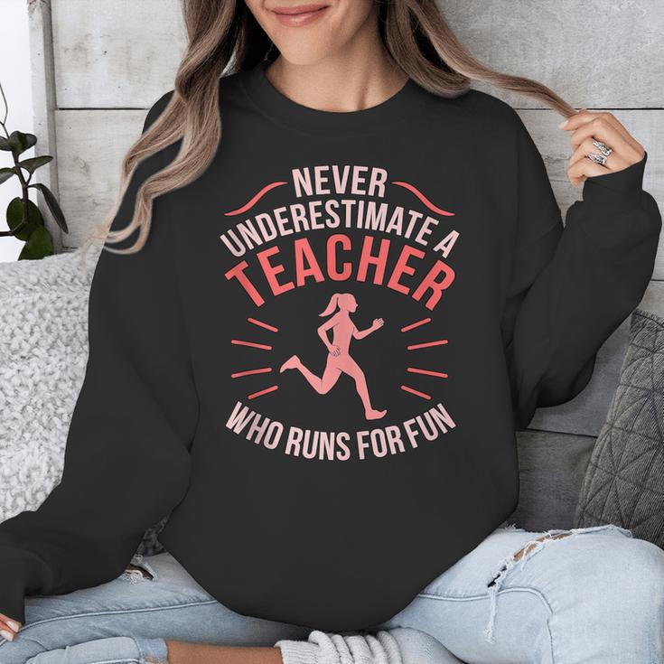 Teacher Who Runs Half Marathon Runner Running Lover Graphic Unisex Sweatshirt, funny design Teacher Who Runs Half Marathon Runner Running Lover Graphic Unisex Sweatshirt, funny design