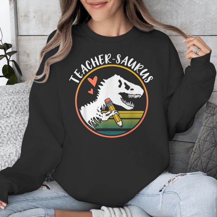 Teacher-Saurus Dinosaur Teacher Design T-Rex Design Unisex Sweatshirt, funny design Teacher-Saurus Dinosaur Teacher Design T-Rex Design Unisex Sweatshirt, funny design