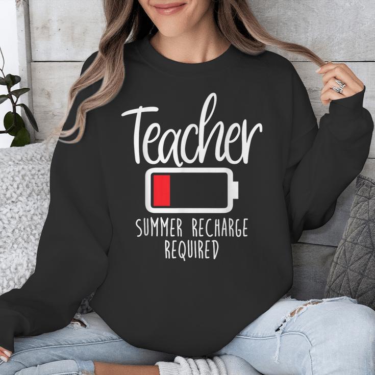Teacher Summer Recharge Required Last Day School Women Unisex Sweatshirt, funny design Teacher Summer Recharge Required Last Day School Women Unisex Sweatshirt, funny design