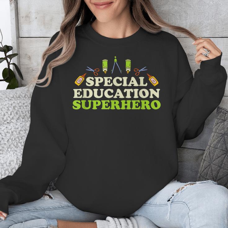Teacher Superhero Student Educator Special Education Unisex Sweatshirt, funny design