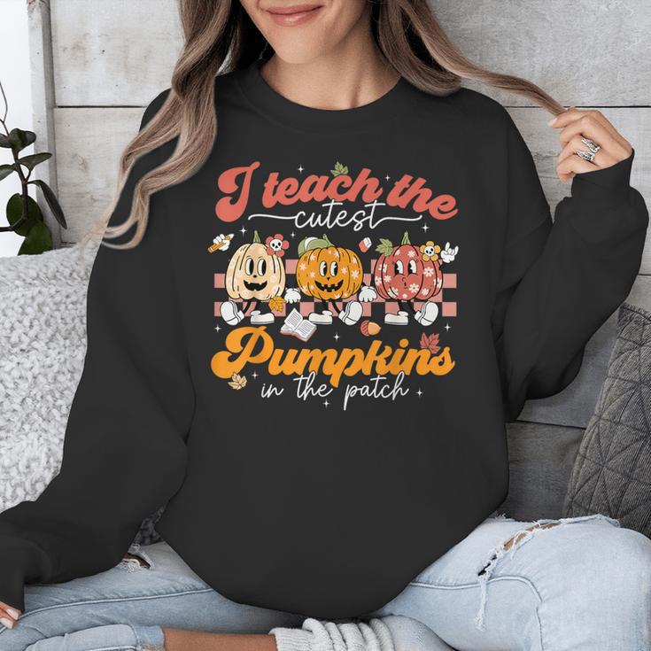Teacher I Teach The Cutest Pumpkins In The Patch Fall Autumn Unisex Sweatshirt, funny design Teacher I Teach The Cutest Pumpkins In The Patch Fall Autumn Unisex Sweatshirt, funny design