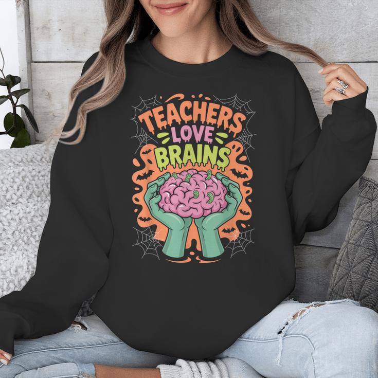 Teacher Teachers Love Brains Halloween Men Women Unisex Sweatshirt, funny design Teacher Teachers Love Brains Halloween Men Women Unisex Sweatshirt, funny design