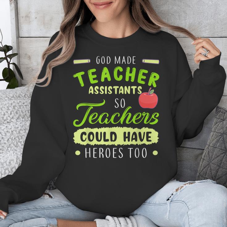 Teacher Teaching Assistant Aide Hero Unisex Sweatshirt, funny design