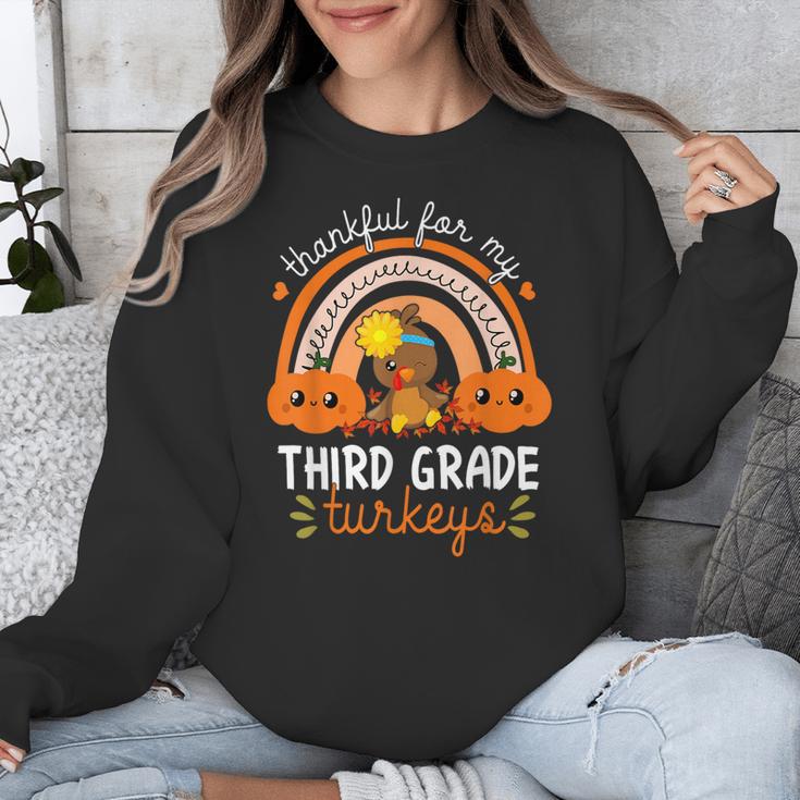 Teacher Thanksgiving Thankful For My Third Grade Turkeys Unisex Sweatshirt, funny design Teacher Thanksgiving Thankful For My Third Grade Turkeys Unisex Sweatshirt, funny design