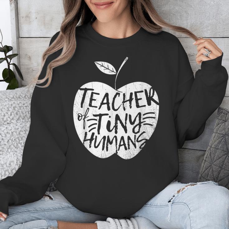 Teacher Of Tiny Humans Preschool Kindergarten Teacher Unisex Sweatshirt, funny design