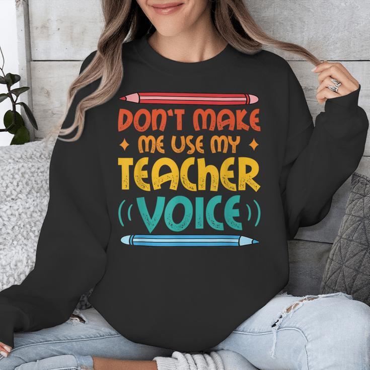 Teacher Voice Teacherlife Primary School Teacher Unisex Sweatshirt, funny design Teacher Voice Teacherlife Primary School Teacher Unisex Sweatshirt, funny design