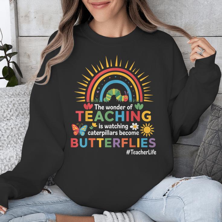 Teacher The Wonder Of Teaching Is Watching Caterpillar Unisex Sweatshirt, funny design Teacher The Wonder Of Teaching Is Watching Caterpillar Unisex Sweatshirt, funny design