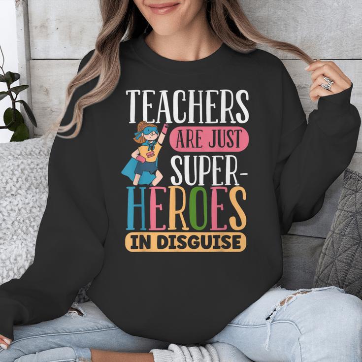 Teachers Are Just Superheroes In Disguise Back To School Unisex Sweatshirt, funny design Teachers Are Just Superheroes In Disguise Back To School Unisex Sweatshirt, funny design