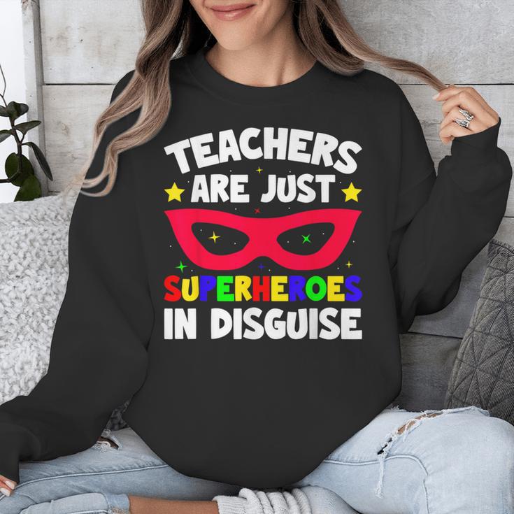 Teachers Are Just Superheroes In Disguise School Unisex Sweatshirt, funny design Teachers Are Just Superheroes In Disguise School Unisex Sweatshirt, funny design