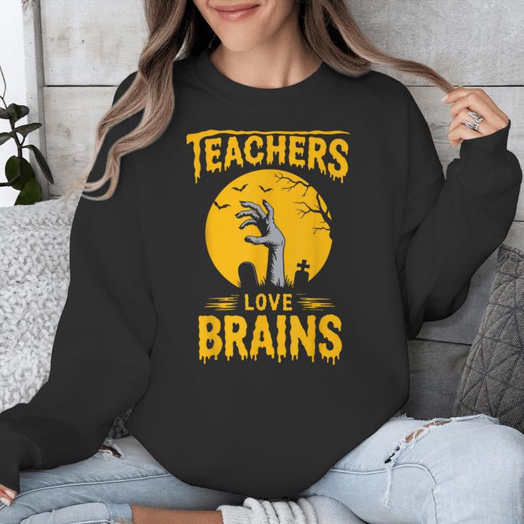 Teachers Love Brains Shirt Men Women Halloween Teacher Unisex Sweatshirt, funny design Teachers Love Brains Shirt Men Women Halloween Teacher Unisex Sweatshirt, funny design