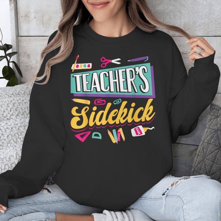 Teacher's Sidekick Teacher Assisting Teaching Assistant Unisex Sweatshirt, funny design Teacher's Sidekick Teacher Assisting Teaching Assistant Unisex Sweatshirt, funny design
