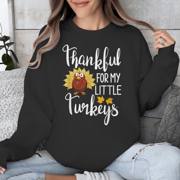 Teachers Thanksgiving Thankful For My Little Turkeys Unisex Sweatshirt, funny design Teachers Thanksgiving Thankful For My Little Turkeys Unisex Sweatshirt, funny design