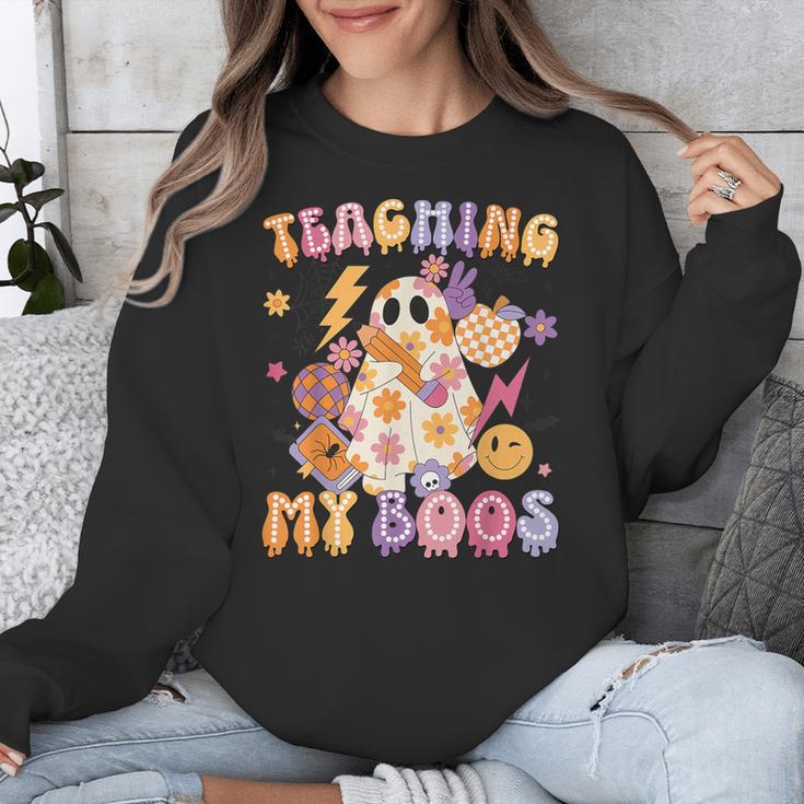 Teaching My Boos Ghost Halloween Costumes Teacher Men Women Unisex Sweatshirt, funny design Teaching My Boos Ghost Halloween Costumes Teacher Men Women Unisex Sweatshirt, funny design