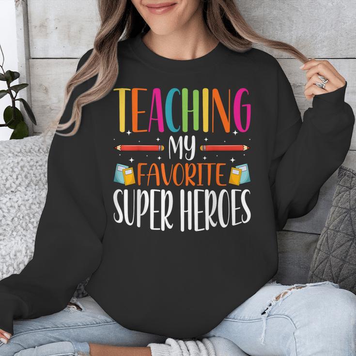 Teaching My Favorite Superheros Men Women SPED Teacher Unisex Sweatshirt, funny design Teaching My Favorite Superheros Men Women SPED Teacher Unisex Sweatshirt, funny design