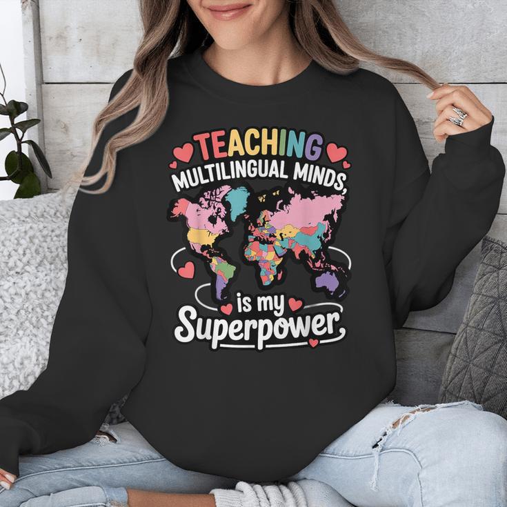 Teaching Multilingual Minds Learners English ESL Teacher Unisex Sweatshirt, Esl Teacher Gifts, English Teacher Gifts, funny design Teaching Multilingual Minds Learners English ESL Teacher Unisex Sweatshirt, Esl Teacher Gifts, English Teacher Gifts, funny design