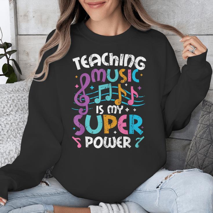 Teaching Music Is My Superpower Music Teacher For Men Women Kids Unisex Sweatshirt, funny design Teaching Music Is My Superpower Music Teacher For Men Women Kids Unisex Sweatshirt, funny design