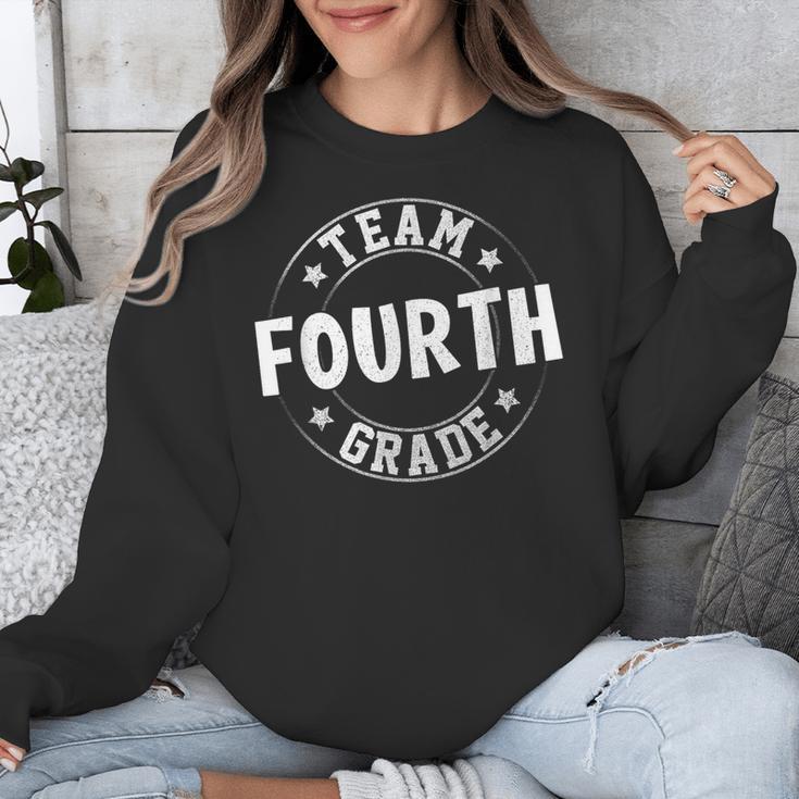 Team Fourth Grade Teacher Student Back To School 4th Grade Unisex Sweatshirt, 4th Grade Teacher Gifts, funny design