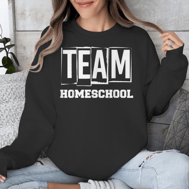 Team Homeschool Homeschooler Homeschooling Teacher Mom Kids Unisex Sweatshirt, funny design Team Homeschool Homeschooler Homeschooling Teacher Mom Kids Unisex Sweatshirt, funny design