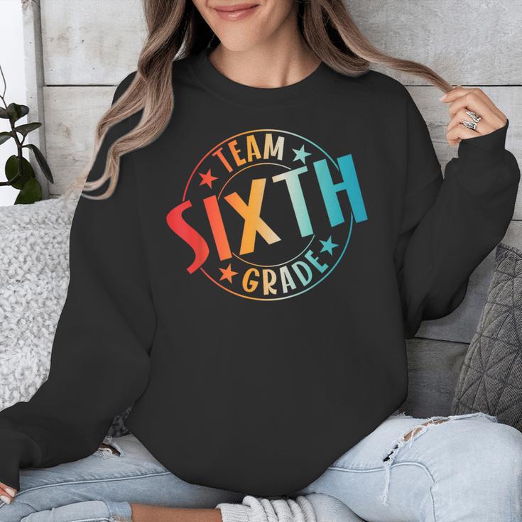 Team Sixth Grade Teacher Student Back To School 6th Grade Unisex Sweatshirt, funny design Team Sixth Grade Teacher Student Back To School 6th Grade Unisex Sweatshirt, funny design