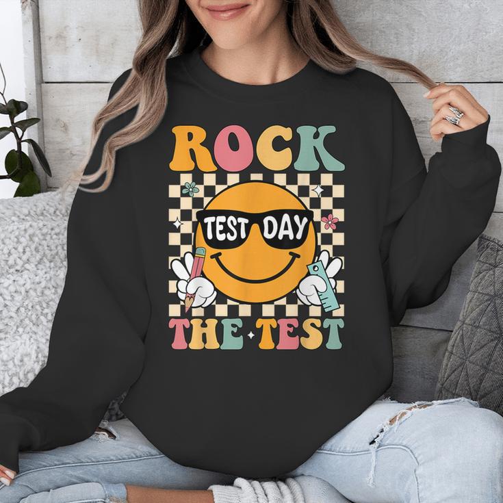 Test Day Rock The Test Teacher Testing Day You Got This Unisex Sweatshirt, funny design Test Day Rock The Test Teacher Testing Day You Got This Unisex Sweatshirt, funny design