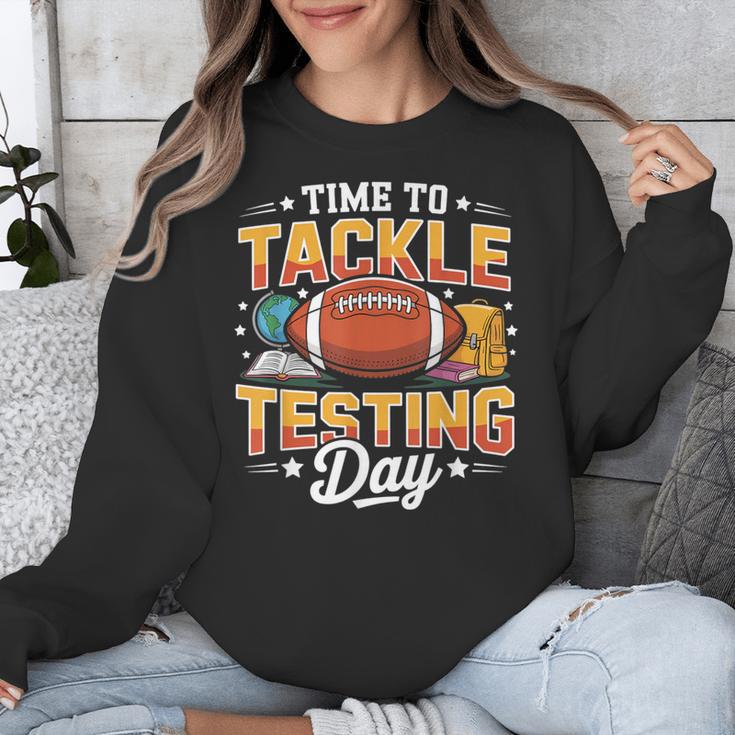 Test Day State Football Tackle Testing Day Sports Teacher Unisex Sweatshirt, funny design
