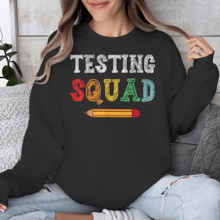 Testing Squad Costume Test Day Teacher Student School Unisex Sweatshirt, funny design