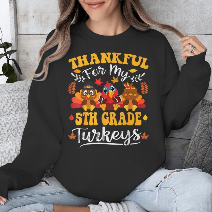 Thankful For My 5th Grade Turkeys Thanksgiving Teacher Fall Unisex Sweatshirt, funny design Thankful For My 5th Grade Turkeys Thanksgiving Teacher Fall Unisex Sweatshirt, funny design