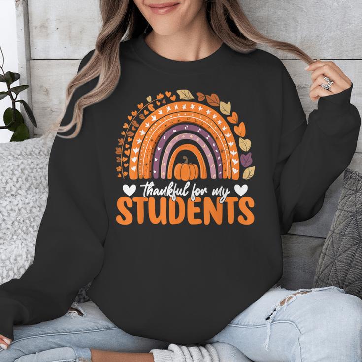 Thankful For My Students Teacher Thanksgiving School Fall Unisex Sweatshirt, funny design Thankful For My Students Teacher Thanksgiving School Fall Unisex Sweatshirt, funny design