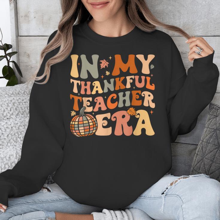 In My Thankful Teacher Era Cute Groovy Thanksgiving Teacher Unisex Sweatshirt, Groovy Teacher Gifts, funny design In My Thankful Teacher Era Cute Groovy Thanksgiving Teacher Unisex Sweatshirt, Groovy Teacher Gifts, funny design