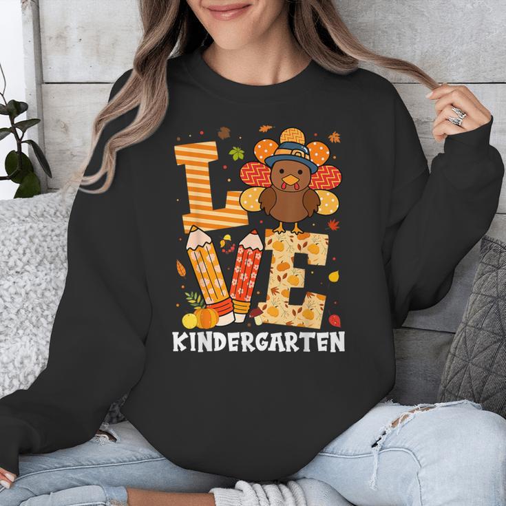 Thanksgiving Love Kindergarten Teacher Turkey Autumn Fall Unisex Sweatshirt, funny design Thanksgiving Love Kindergarten Teacher Turkey Autumn Fall Unisex Sweatshirt, funny design