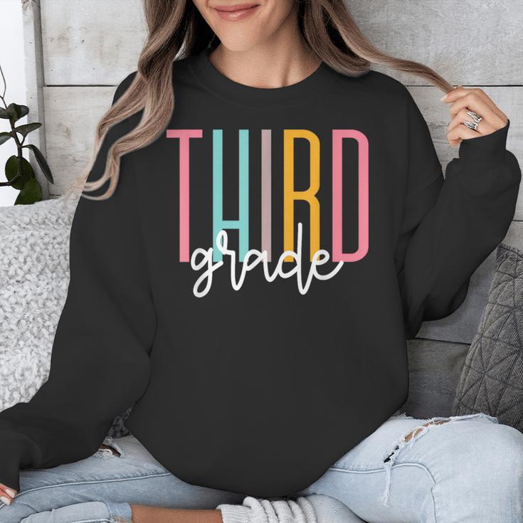 Third Grade Girls Boys Teacher Team 3rd Grade Squad Unisex Sweatshirt, funny design