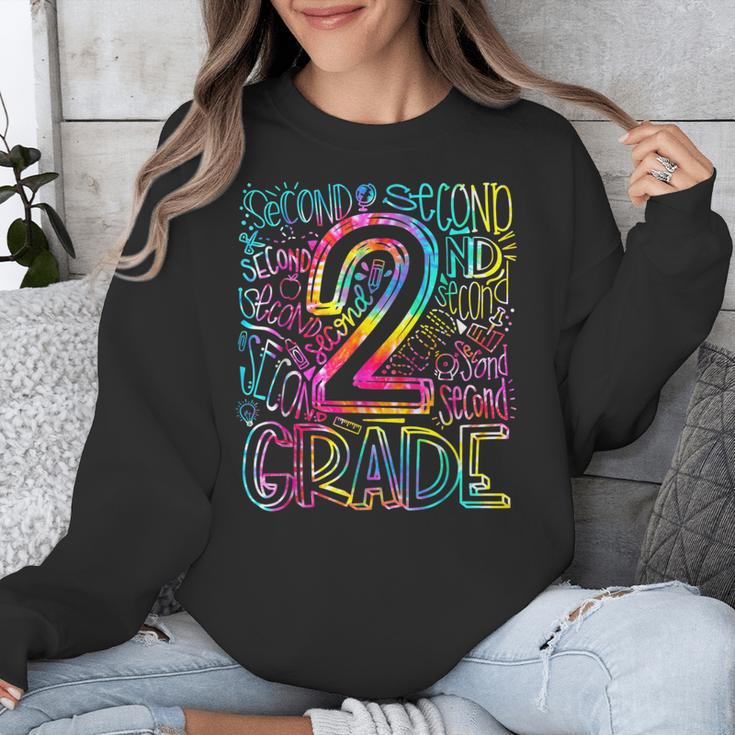 Tie Dye 2nd Grade Typography Team Second Grade Teacher Unisex Sweatshirt, 2nd Grade Teacher Gifts, funny design Tie Dye 2nd Grade Typography Team Second Grade Teacher Unisex Sweatshirt, 2nd Grade Teacher Gifts, funny design
