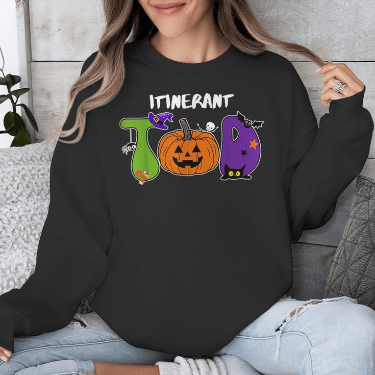 TOD Itinerant Teacher Of The Deaf Halloween ASL Interpreters Unisex Sweatshirt, funny design