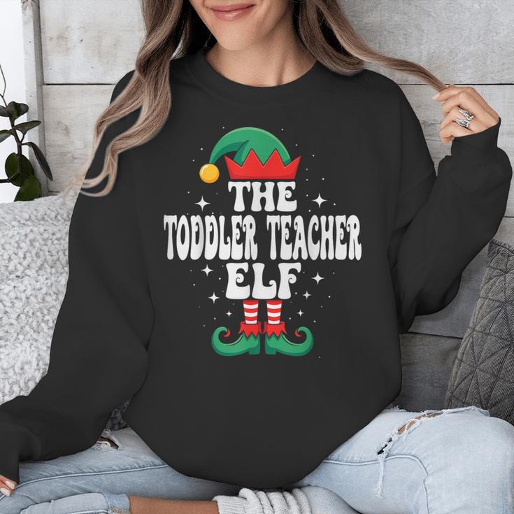 The Toddler Teacher Elf Christmas Matching Family Unisex Sweatshirt, funny design