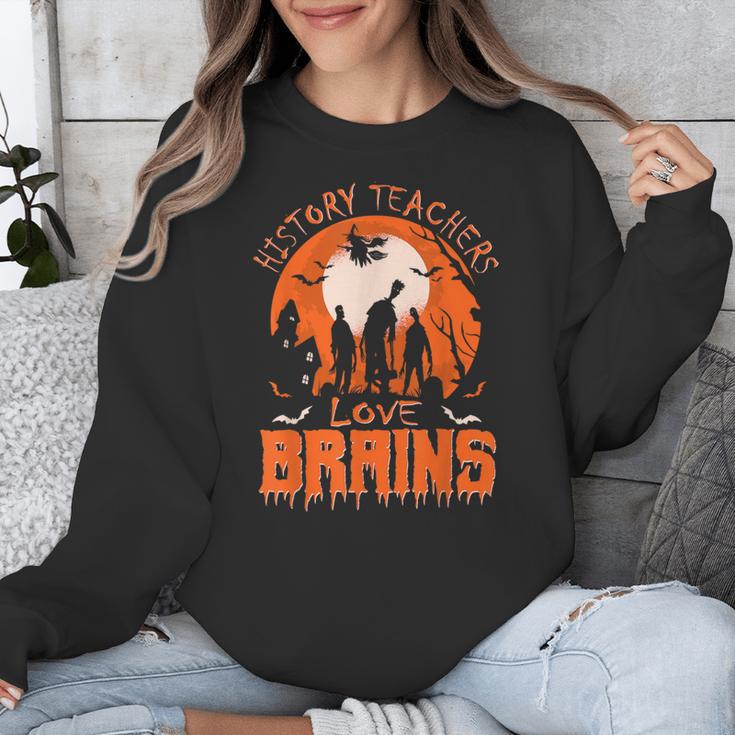 History Teachers Love Brains Halloween Teacher For Men Women Unisex Sweatshirt, History Teacher Gifts, funny design History Teachers Love Brains Halloween Teacher For Men Women Unisex Sweatshirt, History Teacher Gifts, funny design