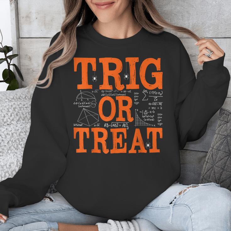 Trig Or Treat Trigonometry Math Teacher Halloween Unisex Sweatshirt, funny design Trig Or Treat Trigonometry Math Teacher Halloween Unisex Sweatshirt, funny design