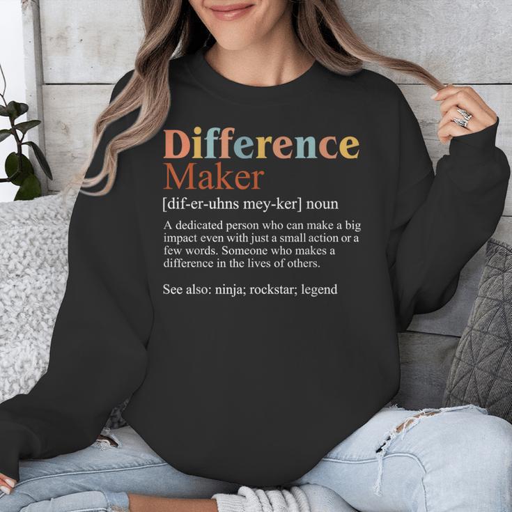 Vintage Difference Maker Definition Teachers Mom Boss Women Unisex Sweatshirt, funny design Vintage Difference Maker Definition Teachers Mom Boss Women Unisex Sweatshirt, funny design