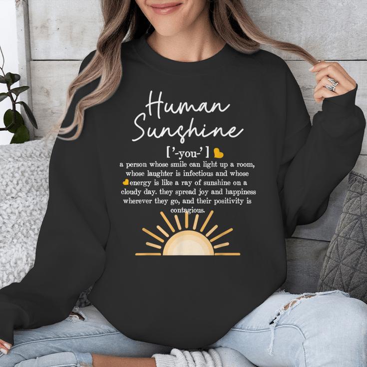Vintage Human Sunshine Definition Teachers Mom Boss Women Unisex Sweatshirt, funny design Vintage Human Sunshine Definition Teachers Mom Boss Women Unisex Sweatshirt, funny design