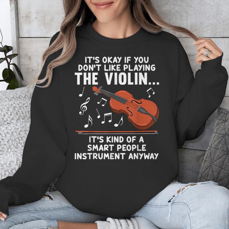 Violin Player Costume For Men Women Violin Teacher Violinist Unisex Sweatshirt, funny design