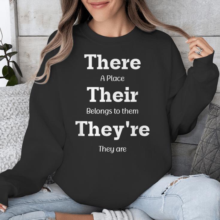 Vocabulary Police Their There They'Re English Teacher Unisex Sweatshirt, English Teacher Gifts, funny design Vocabulary Police Their There They'Re English Teacher Unisex Sweatshirt, English Teacher Gifts, funny design