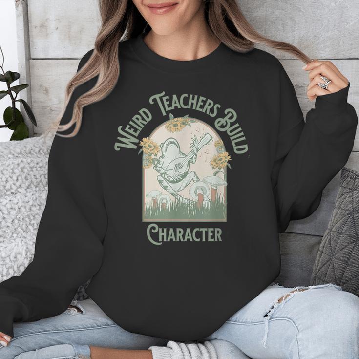 Weird Teachers Build Character- Teacher's Day Unisex Sweatshirt, funny design Weird Teachers Build Character- Teacher's Day Unisex Sweatshirt, funny design