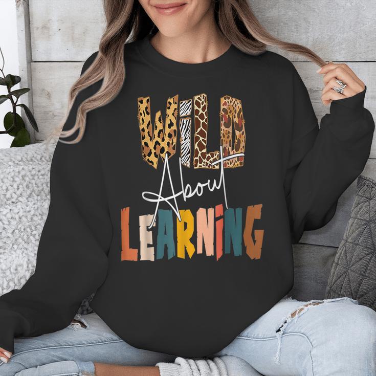 Wild About Learning Teacher Back To School Teaching Unisex Sweatshirt, funny design Wild About Learning Teacher Back To School Teaching Unisex Sweatshirt, funny design