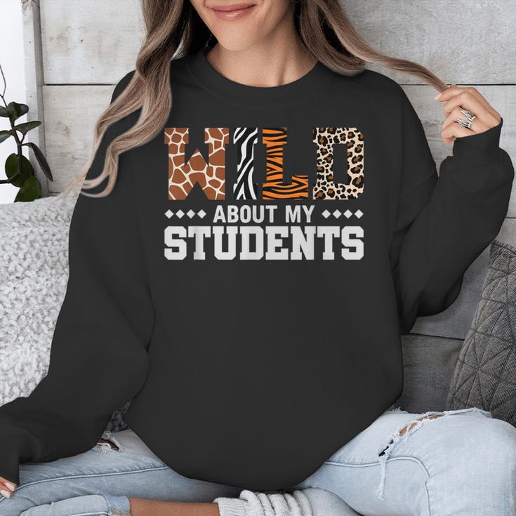 Wild About My Students Shirt Animals Teacher Unisex Sweatshirt, funny design Wild About My Students Shirt Animals Teacher Unisex Sweatshirt, funny design