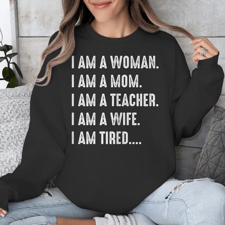 Woman Mom Teacher Wife TIRED T Shirt Cute Mom Teacher Shirts Unisex Sweatshirt, funny design Woman Mom Teacher Wife TIRED T Shirt Cute Mom Teacher Shirts Unisex Sweatshirt, funny design