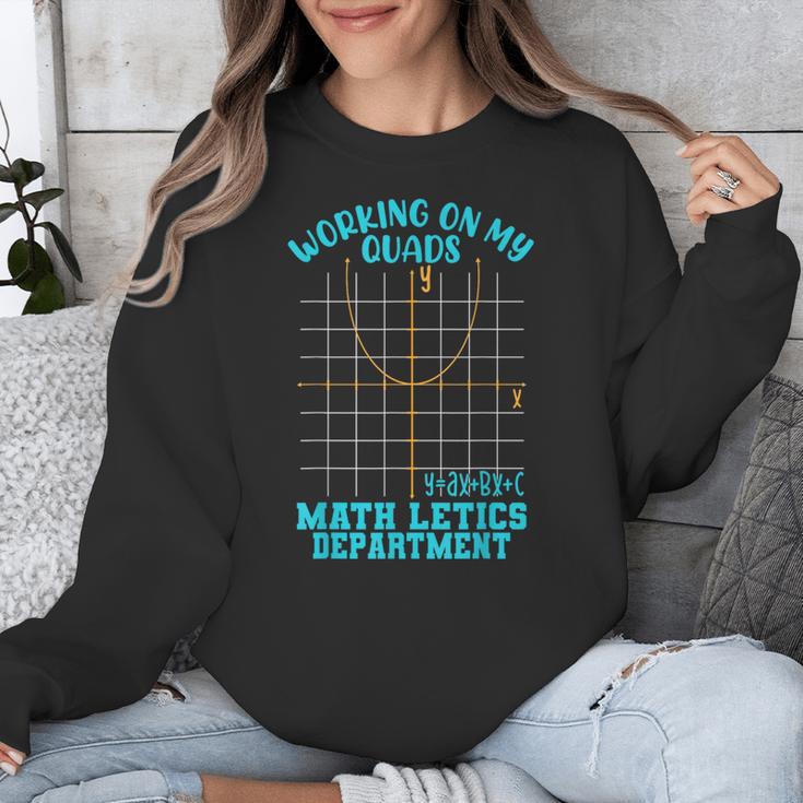 Working On My Quads Algebra Math Teacher Humor Unisex Sweatshirt, funny design Working On My Quads Algebra Math Teacher Humor Unisex Sweatshirt, funny design