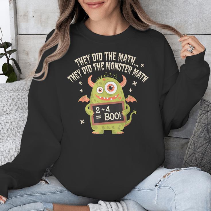 They Did The Math They Did The Monster Math Teacher Student Unisex Sweatshirt, funny design