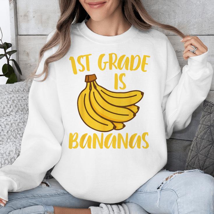 1st Grade Is Bananas Teacher Teaching Back To School Unisex Sweatshirt, funny design 1st Grade Is Bananas Teacher Teaching Back To School Unisex Sweatshirt, funny design