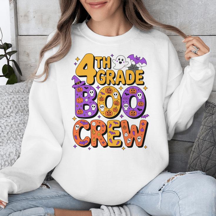 4th Grade Boo Crew Ghost Halloween Teacher Costume Unisex Sweatshirt, 4th Grade Teacher Gifts, funny design 4th Grade Boo Crew Ghost Halloween Teacher Costume Unisex Sweatshirt, 4th Grade Teacher Gifts, funny design
